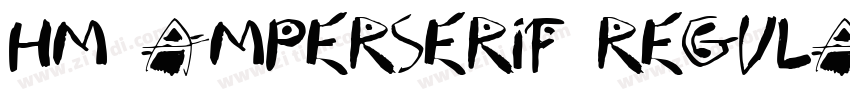 HM Amperserif Regula字体转换